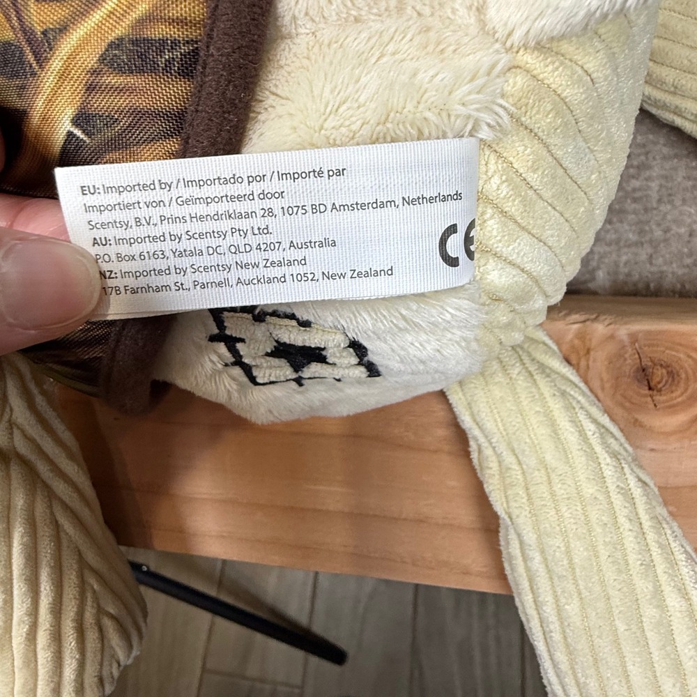Scentsy Buddy Luke the Labrador Retriever Cream Corduroy Plush Camo Vest Dog - Picture 8 of 11